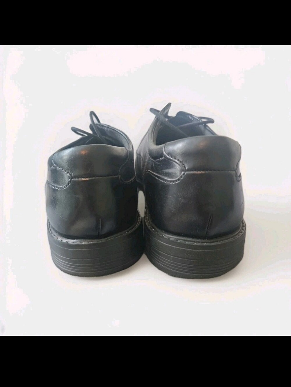 Bostonian Flexlite Shoes Mens Size 12M Black Leather Cap Toe Dress Oxford - Picture 3 of 11
